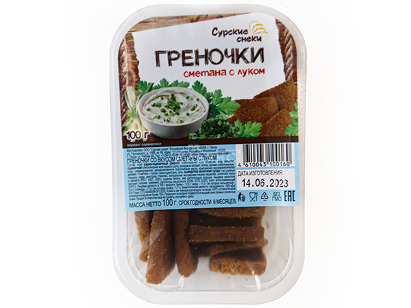Сурские гренки Сметана с луком (100 гр) в Жуковском