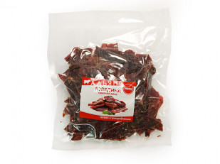 Продукт сырный ПАУТИНКА  Oktobersnack БЕЛАЯ (1 кг): Говядина вяленая (строганина)