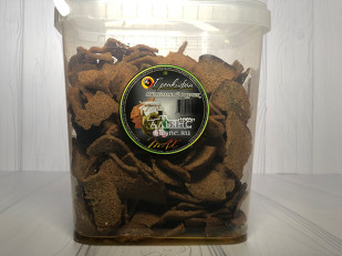 Чипсы: Ведро Ржаные гренки с малосольным огурчиком