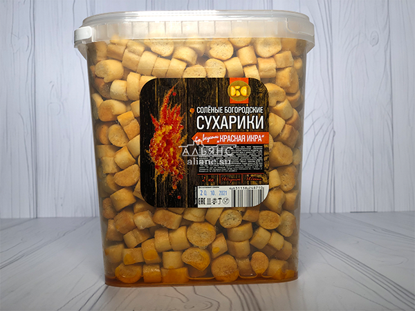 Сухарики с красной икрой в Жуковском
