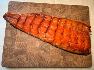 КВАНТОРГ Рубец по-тайски с соусом кимчи 150гр/уп: Горбуша боковина х/к (юкола)