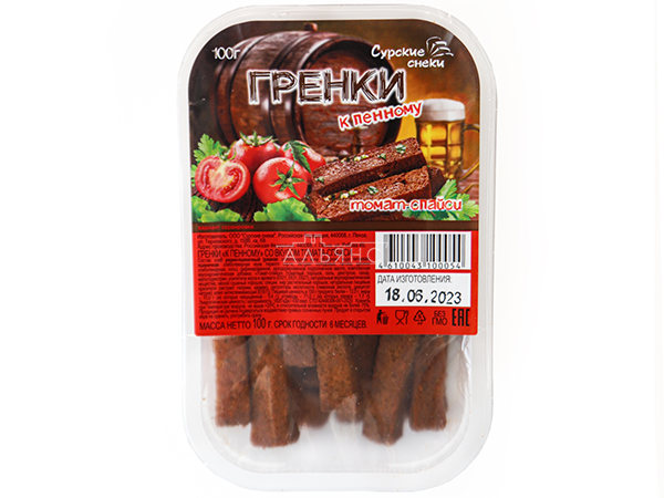 Сурские гренки Томат спайси (100 гр) в Жуковском