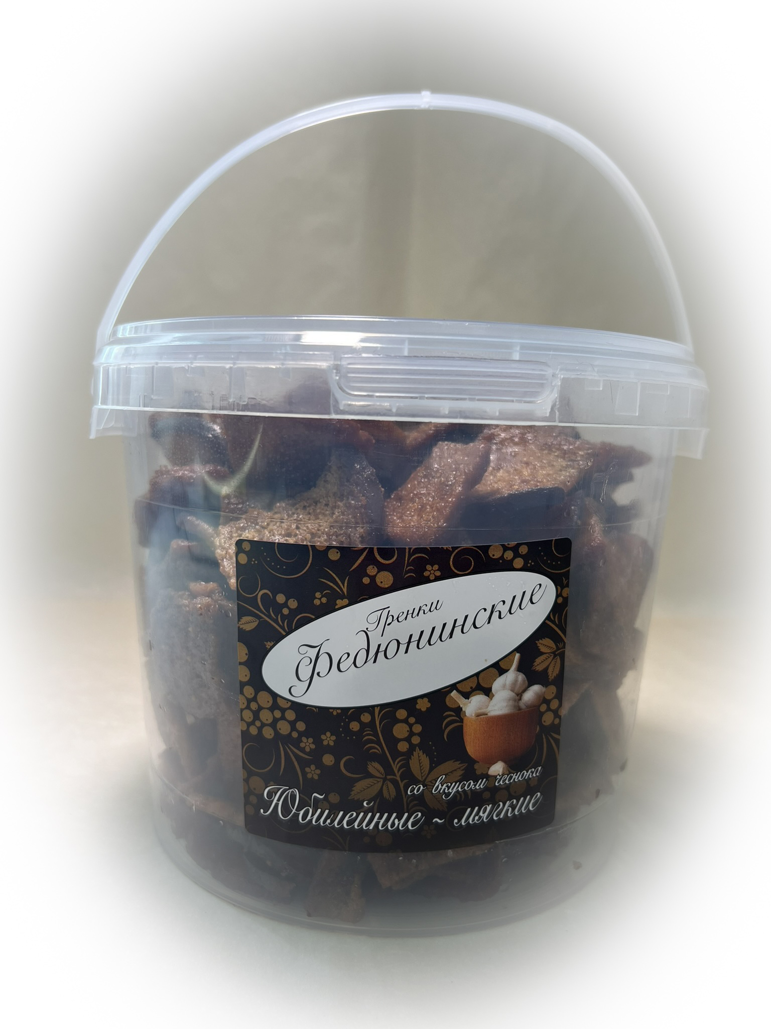 Гренки "ФЕДЮНИНСКИЕ" "Чеснок" (ведро 900 гр.) в Жуковском