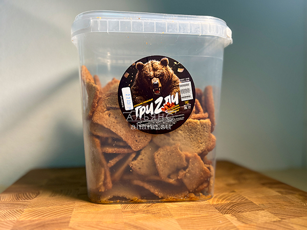 Ведро Ржаные гренки со вкусом Крылышки Барбекю (1 кг) в Жуковском