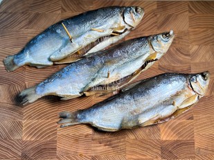 Продукт сырный ПАУТИНКА  Oktobersnack БЕЛАЯ (1 кг): Пелядь вяленая крупная потрошеная