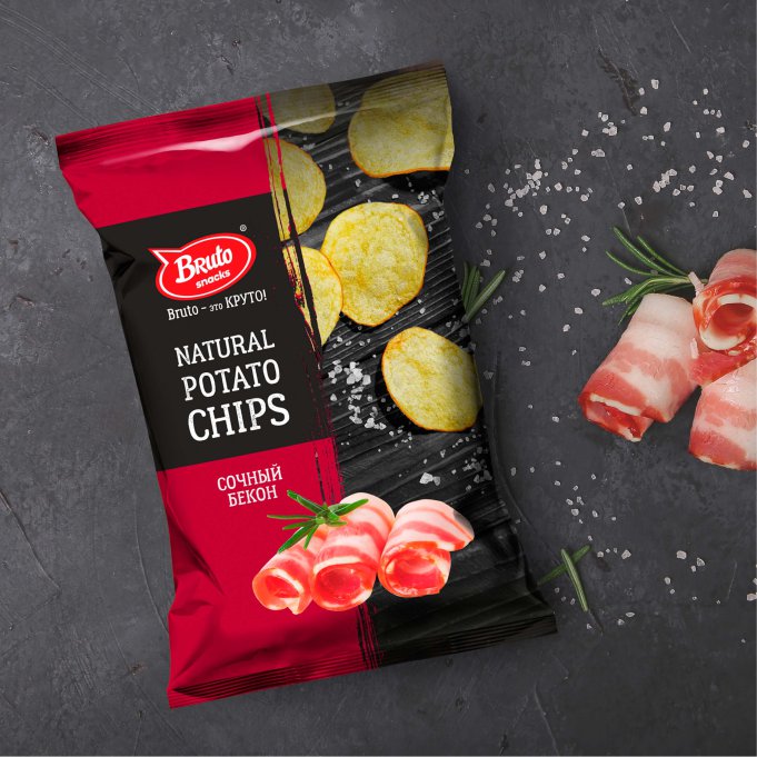 Картофель «Бруто» со вкусом бекона 130 гр. в Жуковском