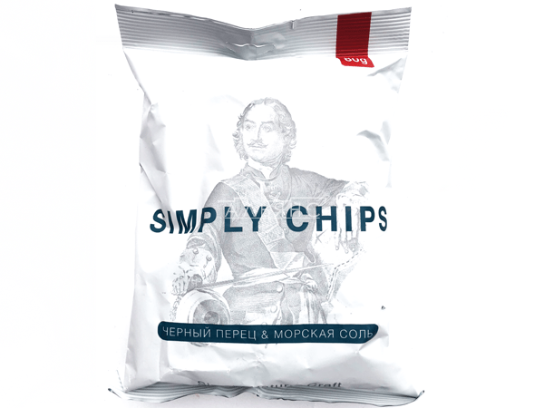 Картофельные чипсы "Simple chips" Морская соль и черный перец 80 гр. в Жуковском